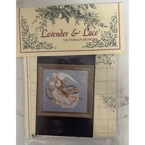 Lavender & Lace Victorian Designs Cross Stitch Pattern Chart Angel of Summer NIP